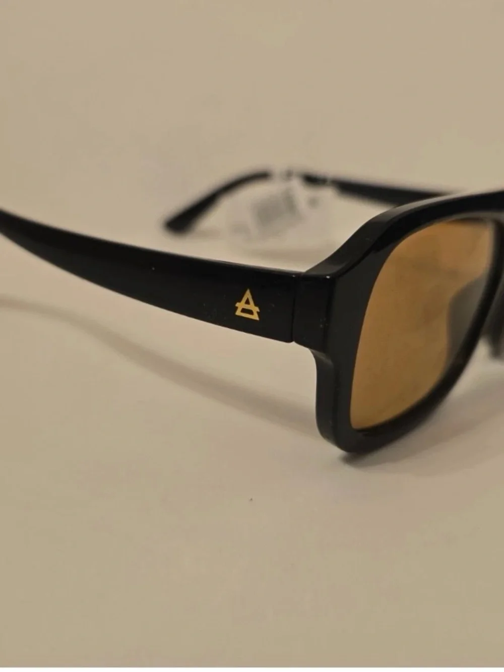 Aire Aquarius aviator sunglasses, black with tan tint